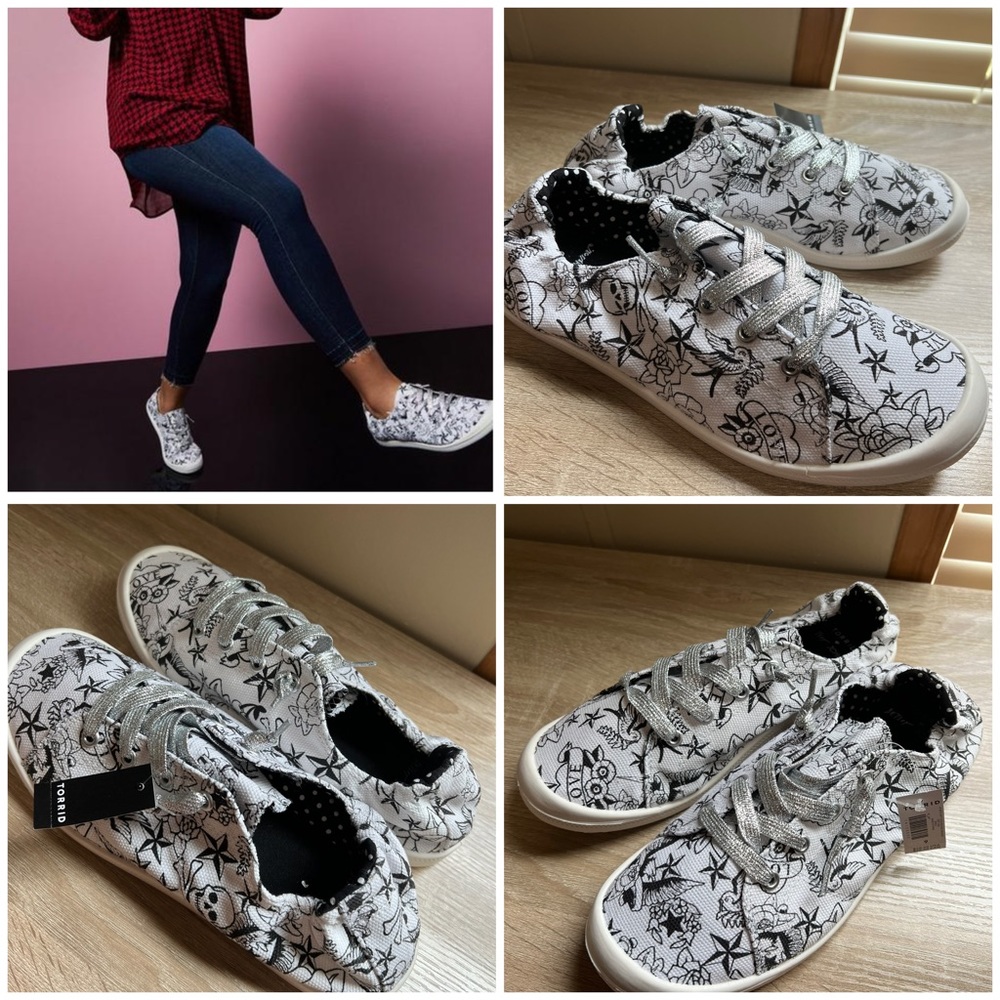 NWT Torrid Betsey Johnson Tattoo Sneakers